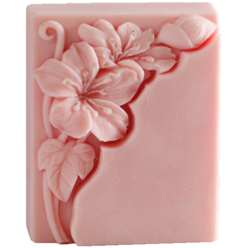 Soap Making Process - かわいい花の石鹸型,長方形,オゾン発生器,冷プロセス石鹸用,アロマレジン,工芸品用