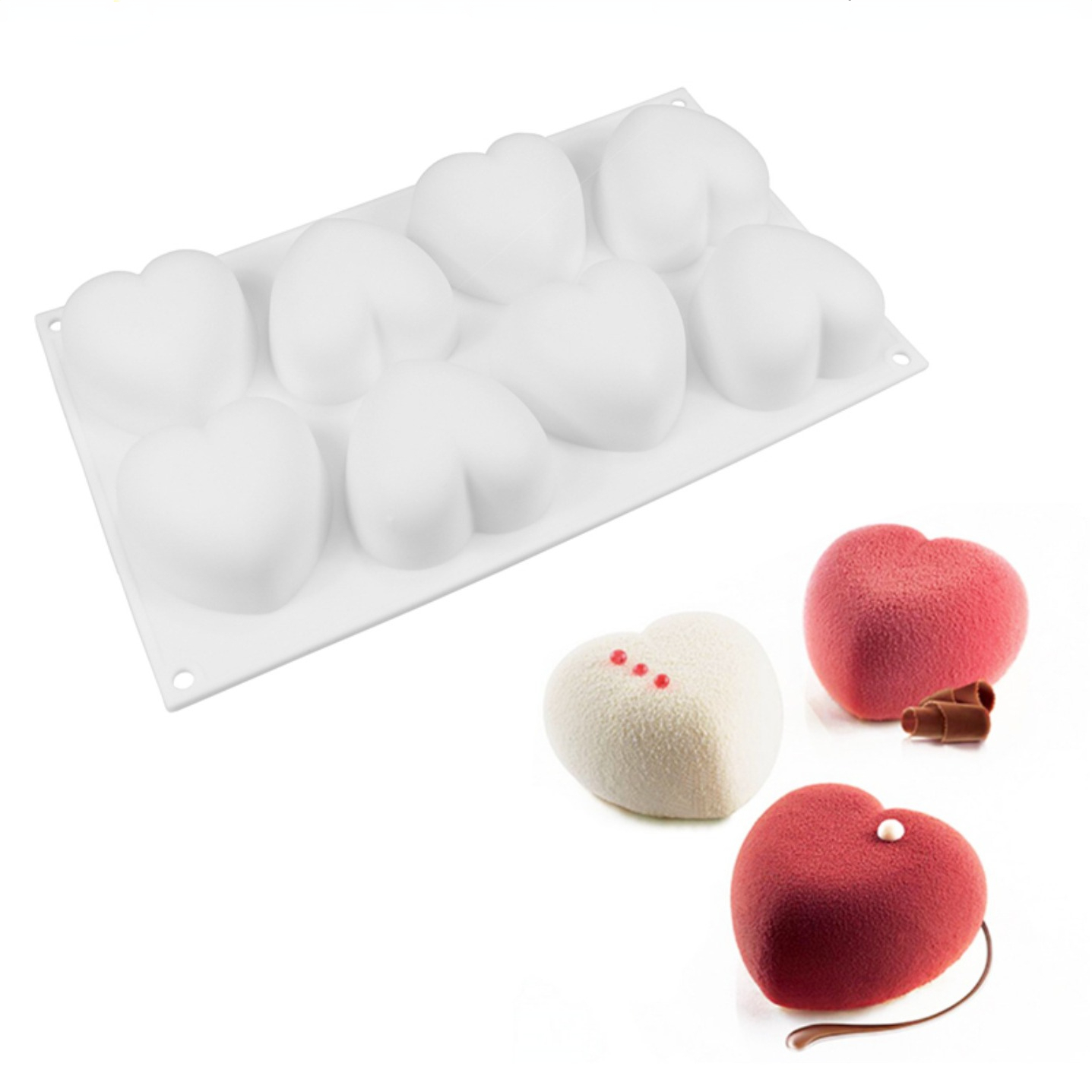 Soap Making Instructions - ラブハートシリコーン石鹸型手作りキャンドル作成キット Diy チョコレートアイス石鹸石膏樹脂ケーキデコレーションベーキングツール