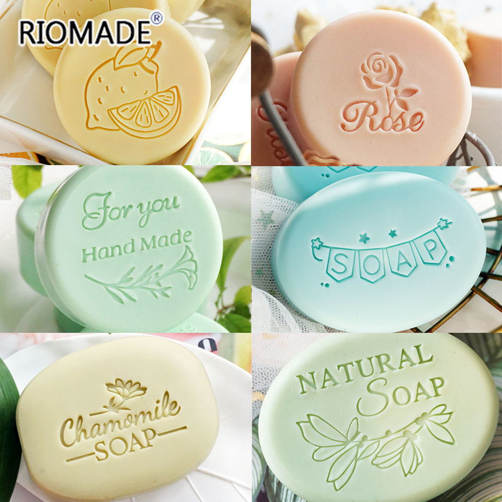 Soap Making Websites - 花のレモンローズ,石鹸のスタイル,手作りの透明なアクリル石鹸スタンプ