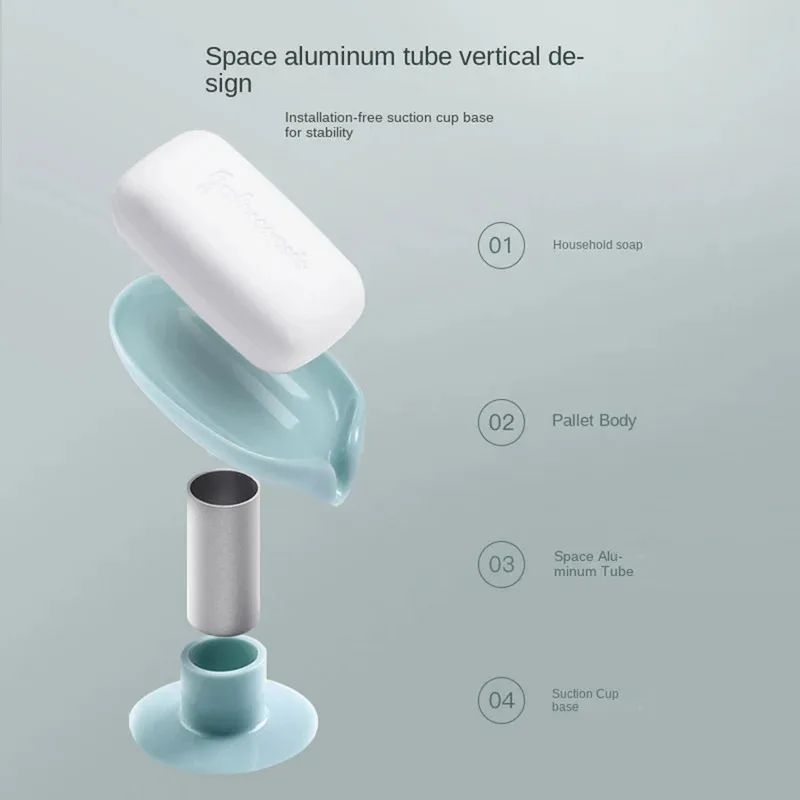 水切り石鹸ホルダー 葉っぱ型石鹸置き 吸盤トレイ シャワー用 - Soap Making Box のレビューと価格