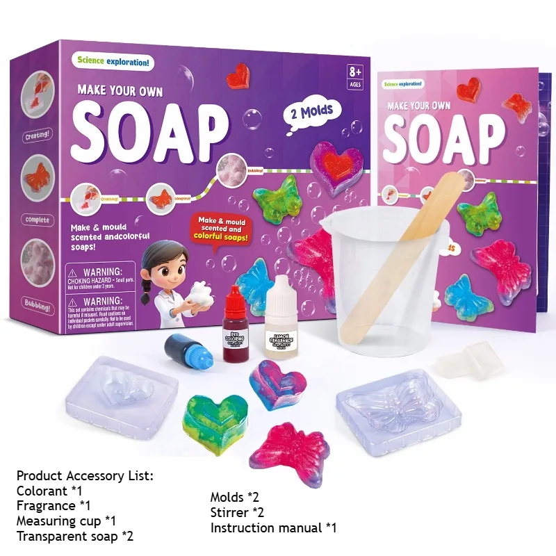 DIY石鹸作りバスボールスライムカラーミキシング科学実験キッ - Soap Making Game のレビューと価格