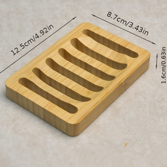 竹ケーストレイ木製防カビ排水石鹸箱天然竹食器バスソープホルダ - Soap Making Box のレビューと価格