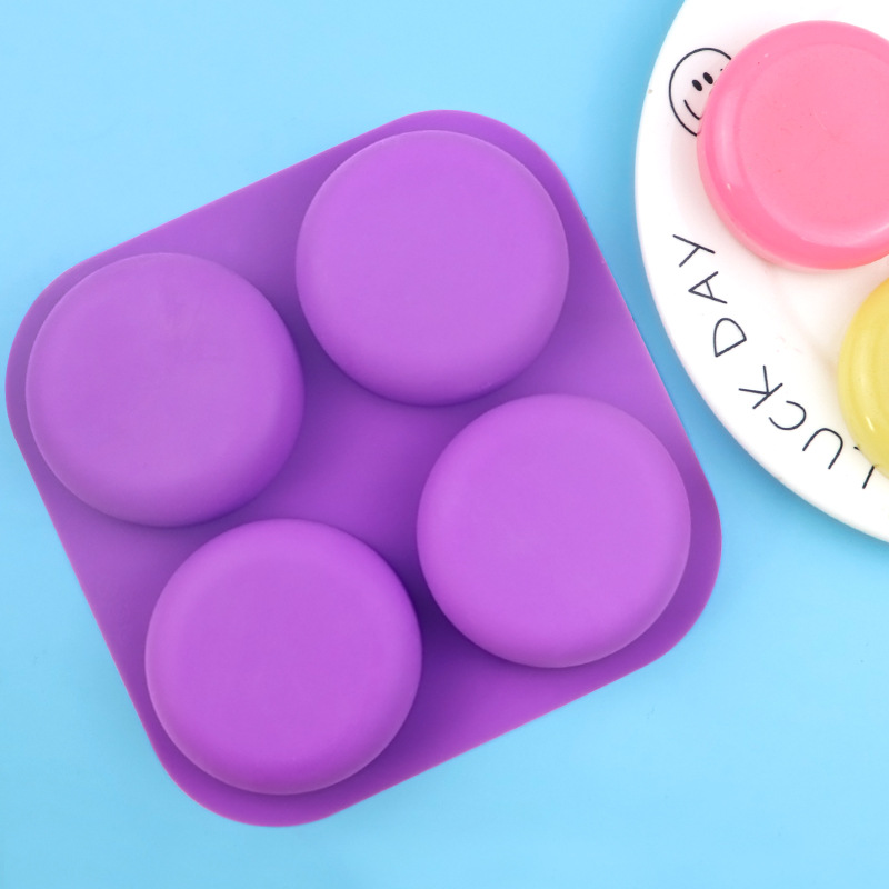 卸売4穴丸型シリコンモールド - 家庭用デザート、ケーキ、D - Soap Making Process のレビューと価格