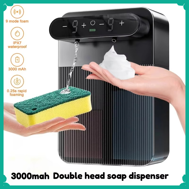 スマートディスプレイ付き自動泡ジェルソープディスペンサー、非 - Soap Making Foam のレビューと価格