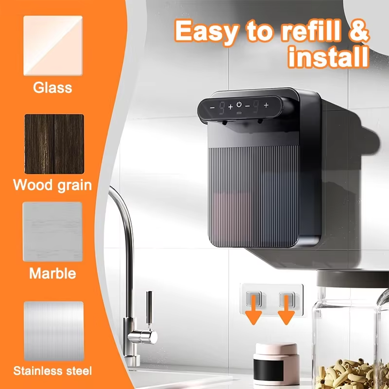スマートディスプレイ付き自動泡ジェルソープディスペンサー、非 - Soap Making Foam のレビューと価格