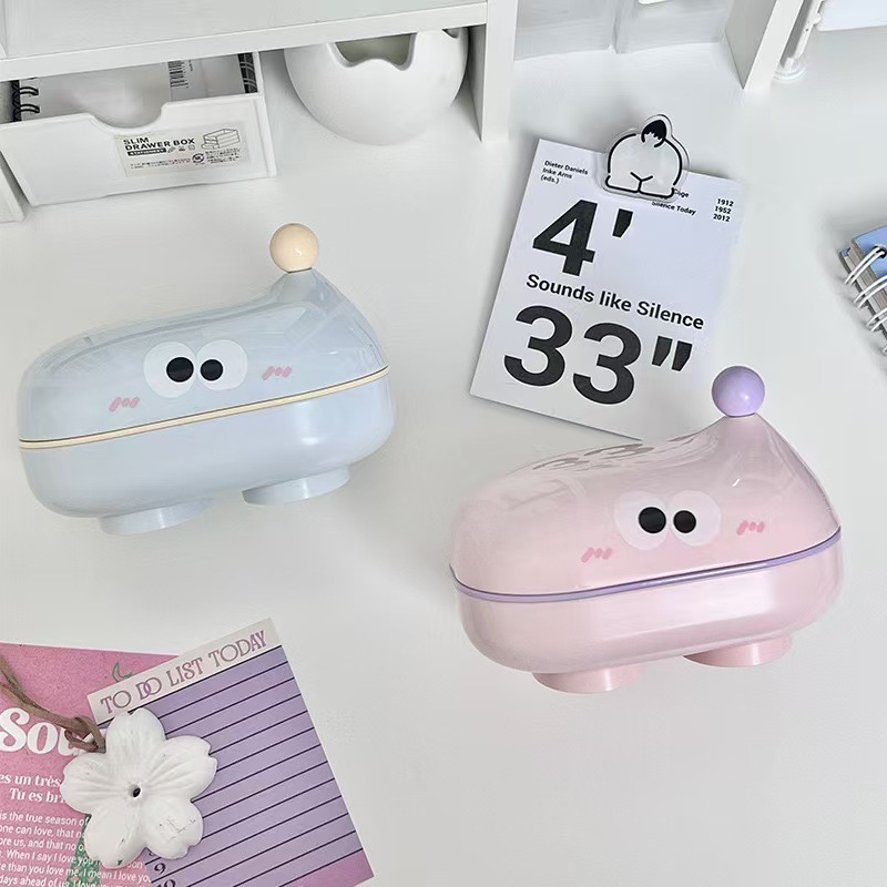 フリップトップソープボックス 大きな目のかわいい家庭用排水石 - Soap Making Box のレビューと価格