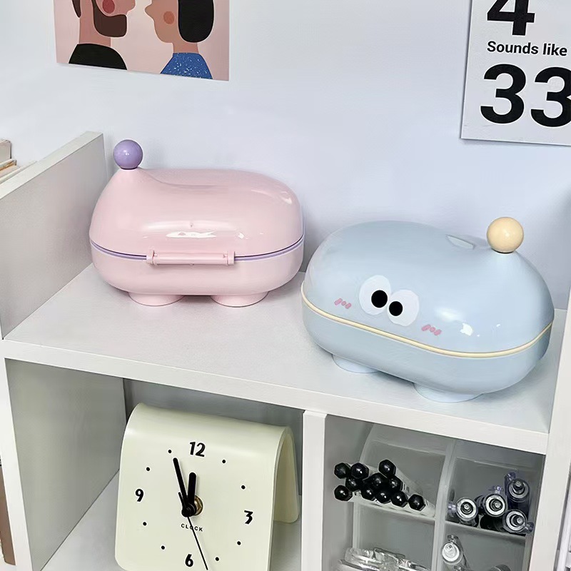 フリップトップソープボックス 大きな目のかわいい家庭用排水石 - Soap Making Box のレビューと価格