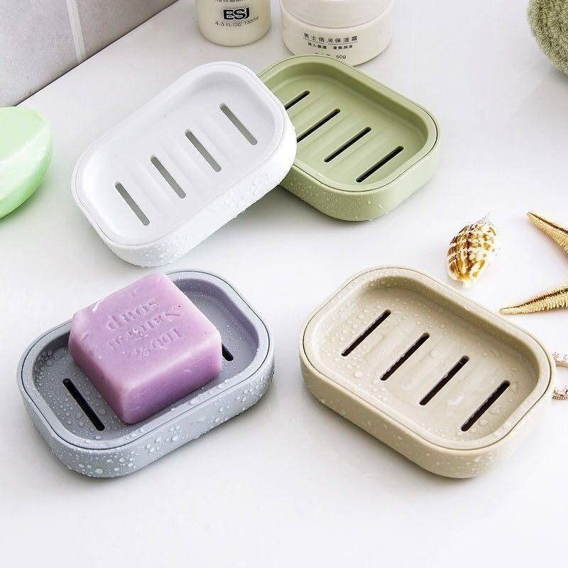 1/2/5 個ポータブルソープディッシュ二層プラスチックソー - Soap Making Box のレビューと価格