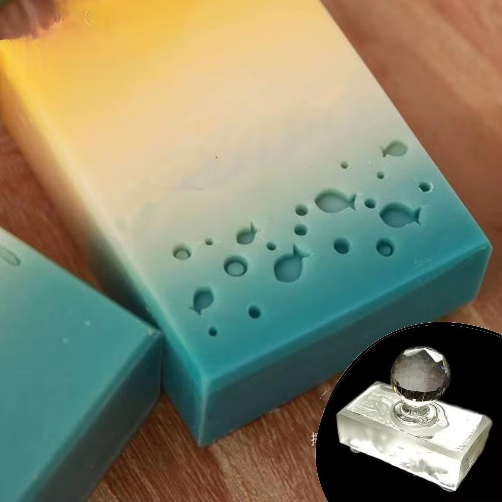 かわいい魚群手作りアクリル石鹸スタンプ作成海模様透明DIY天 - Soap Making Websites のレビューと価格