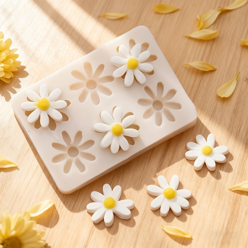 1pc 3D デイジーひまわりシリコンモールド石鹸キャンドル - Soap Making Party のレビューと価格