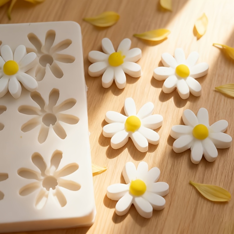1pc 3D デイジーひまわりシリコンモールド石鹸キャンドル - Soap Making Party のレビューと価格