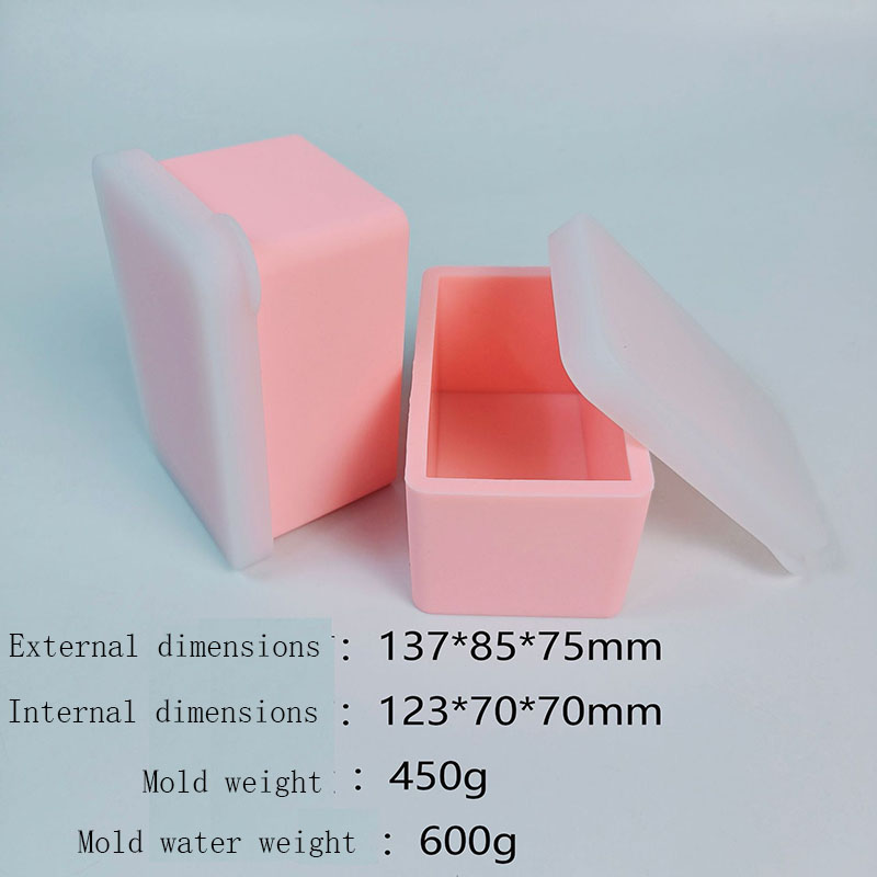蓋付きシリコンローフ型、手作り石鹸製造用の長方形コールドプロ - Soap Making Process のレビューと価格