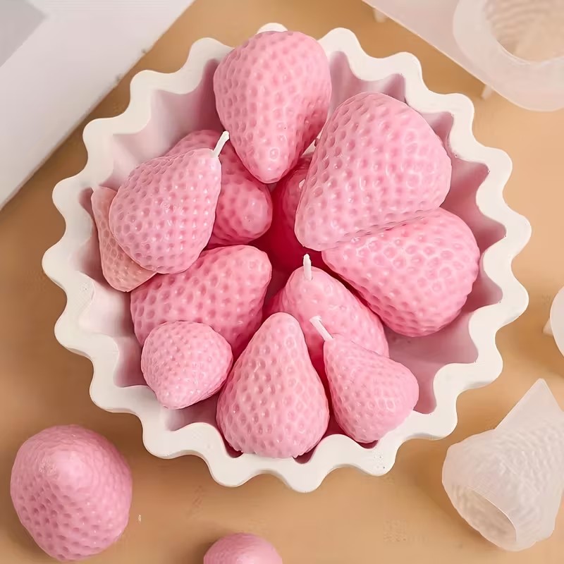 イチゴシリコンキャンドルモールド DIY アロマセラピー石鹸 - Soap Making Party のレビューと価格