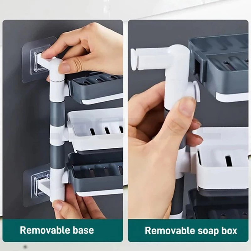 2/3/4回転式排水石鹸箱、穴あけ不要の石鹸、吊り下げ式浴室 - Soap Making Box のレビューと価格