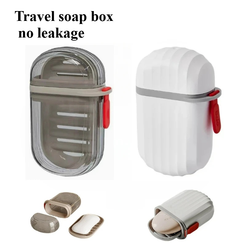 旅行用ポータブルソープボックス 蓋付き 密閉型 水切り可能な - Soap Making Box のレビューと価格