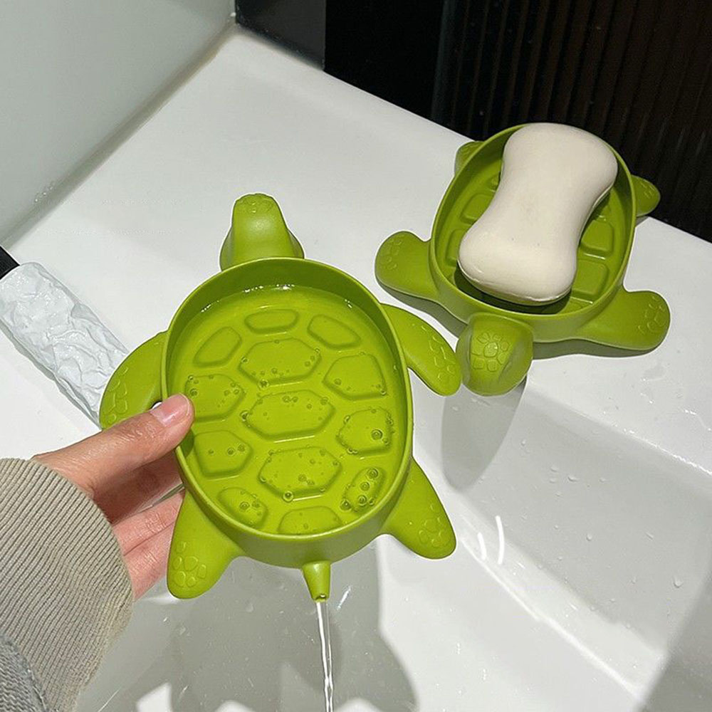 タートル排水ソープボックス漫画タートルソープホルダー、クリエ - Soap Making Box のレビューと価格