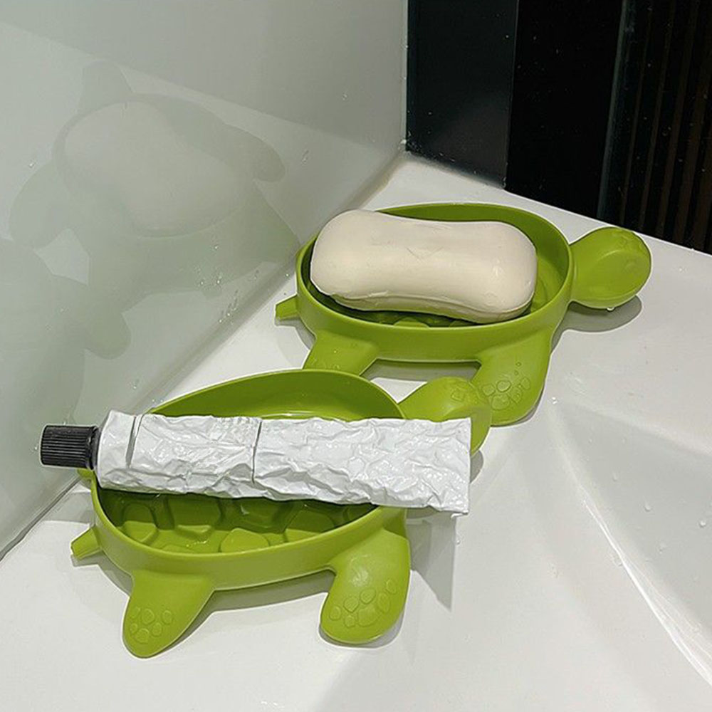 タートル排水ソープボックス漫画タートルソープホルダー、クリエ - Soap Making Box のレビューと価格
