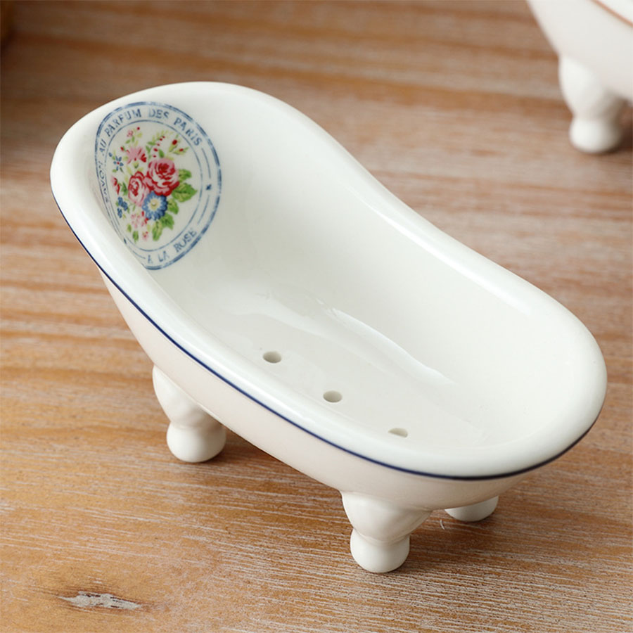 クリエイティブな北欧スタイルの排水石鹸箱とセラミック石鹸皿  - Soap Making Box のレビューと価格