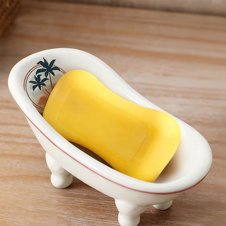 クリエイティブな北欧スタイルの排水石鹸箱とセラミック石鹸皿  - Soap Making Box のレビューと価格
