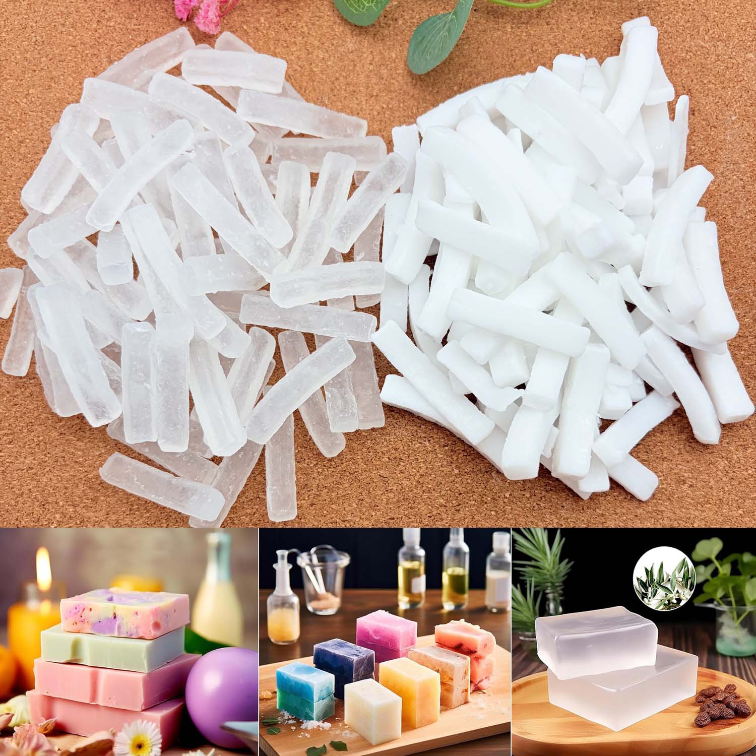 250gの透明石鹸ベース、石鹸作り用ベースクラフトキット、ナ - Soap Making Kit Organic のレビューと価格
