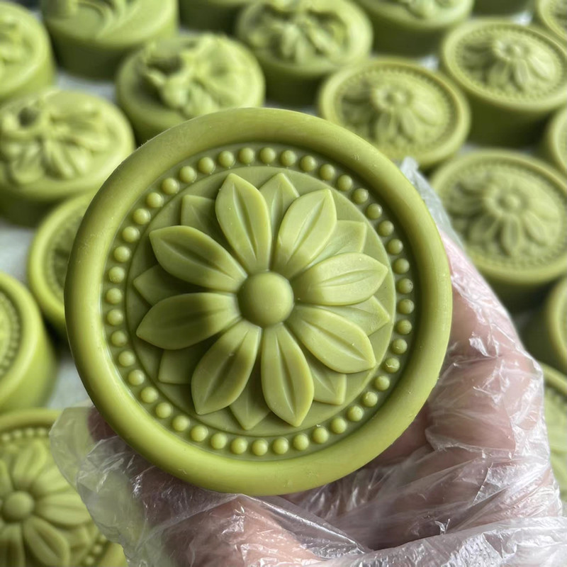 ラウンドクラシック石鹸型 DIY 手作り花石鹸金型天然コール - Soap Making Process のレビューと価格