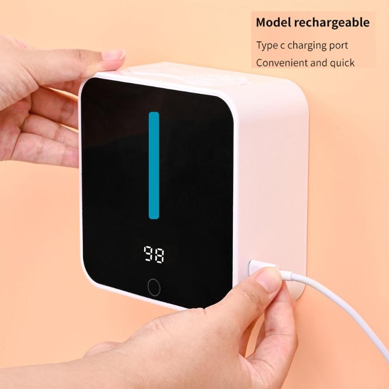 温度ディスプレイUSB充電式のスマートタッチレスソープディス - Soap Making Thermometer のレビューと価格